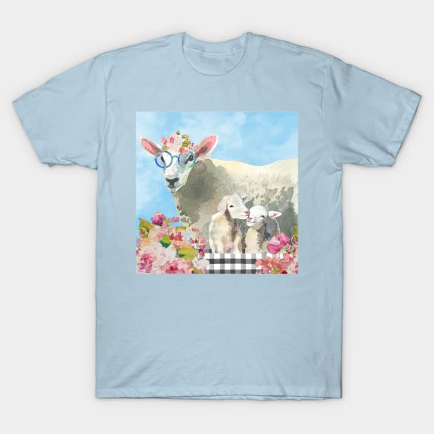 Farm Animal Beauties B2 T-Shirt by Jean Plout Designs